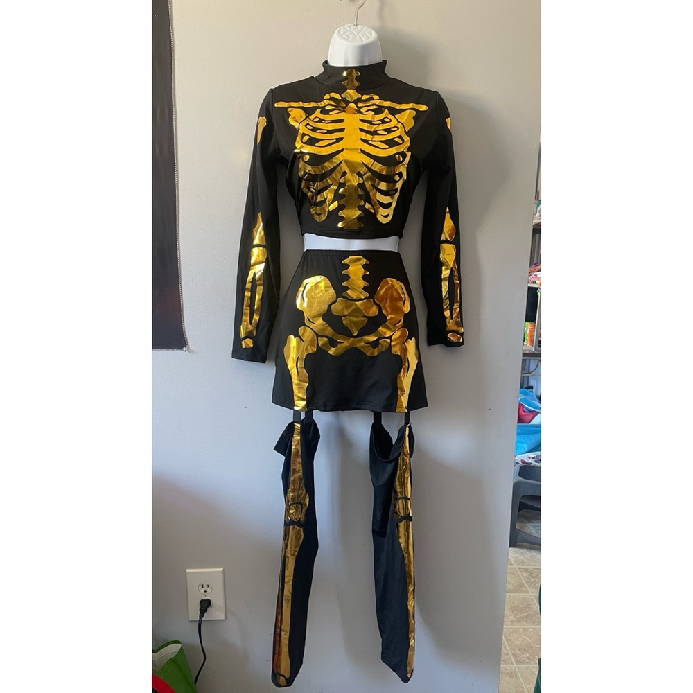 Golden Skeleton Costume